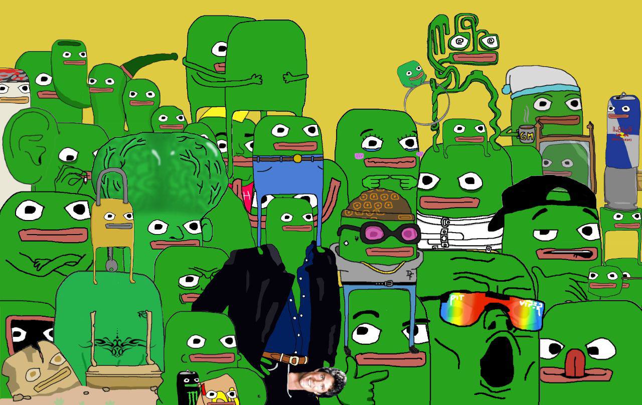 Original community group portrait of Daumen characters